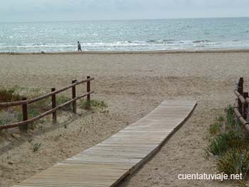 Playa en Alcossebre, Castelló.